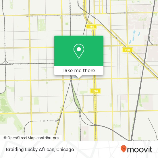 Braiding Lucky African, 404 W 79th St map