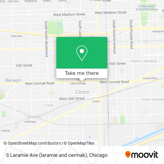 S Laramie Ave (laramie and cermak) map