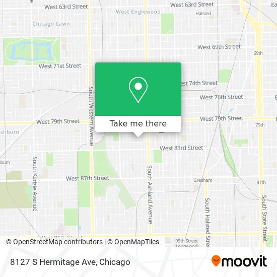 Mapa de 8127 S Hermitage Ave