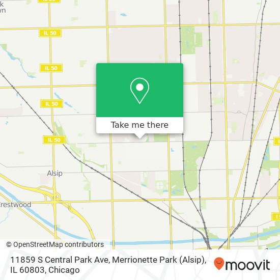 11859 S Central Park Ave, Merrionette Park (Alsip), IL 60803 map