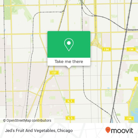 Jed's Fruit And Vegetables, 10500 S Halsted St map