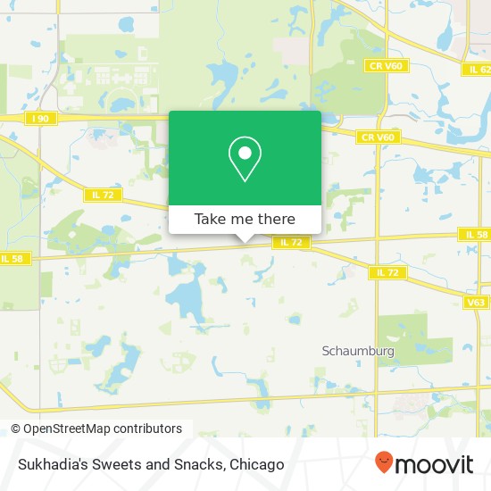 Mapa de Sukhadia's Sweets and Snacks, 1016 W Golf Rd