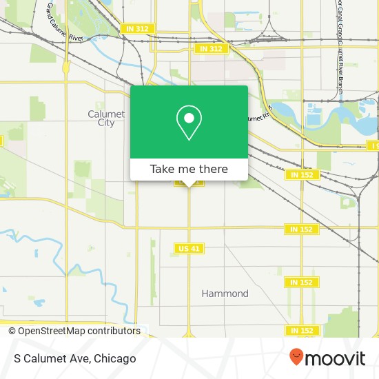 S Calumet Ave, Hammond, IN 46320 map