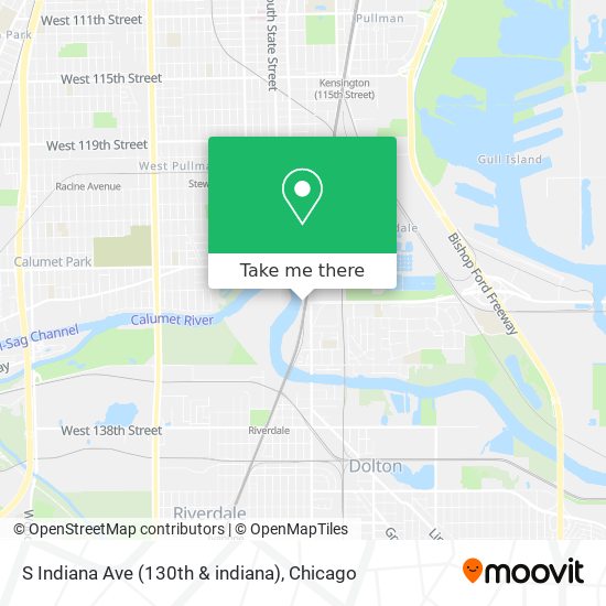 S Indiana Ave (130th & indiana) map