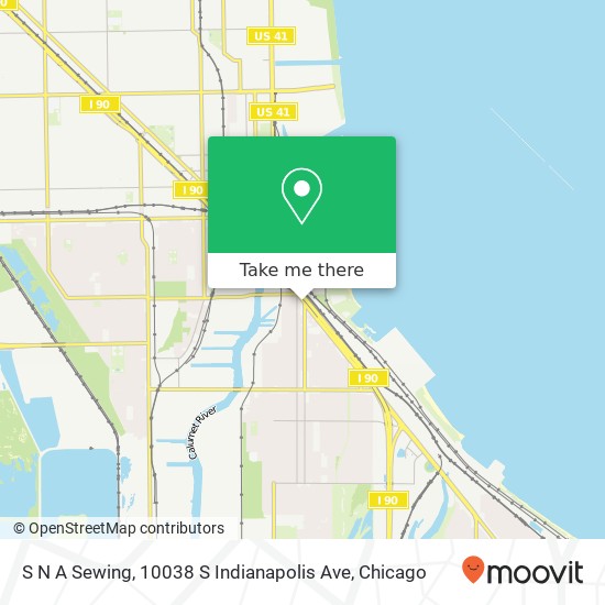 S N A Sewing, 10038 S Indianapolis Ave map