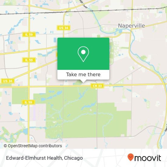 Edward-Elmhurst Health, 1331 75th St map