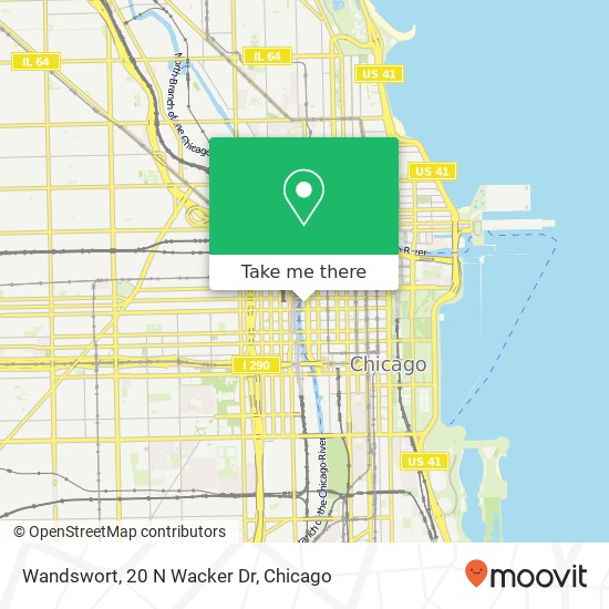 Mapa de Wandswort, 20 N Wacker Dr