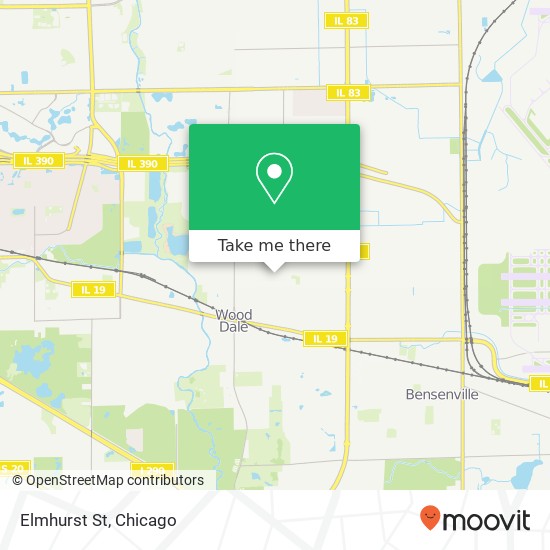 Mapa de Elmhurst St, Wood Dale, IL 60191