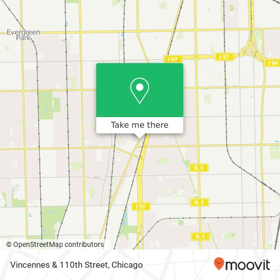 Mapa de Vincennes & 110th Street