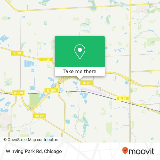 Mapa de W Irving Park Rd, Schaumburg, IL 60193