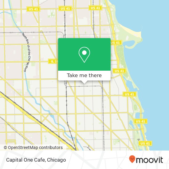 Mapa de Capital One Cafe, 3435 N Southport Ave