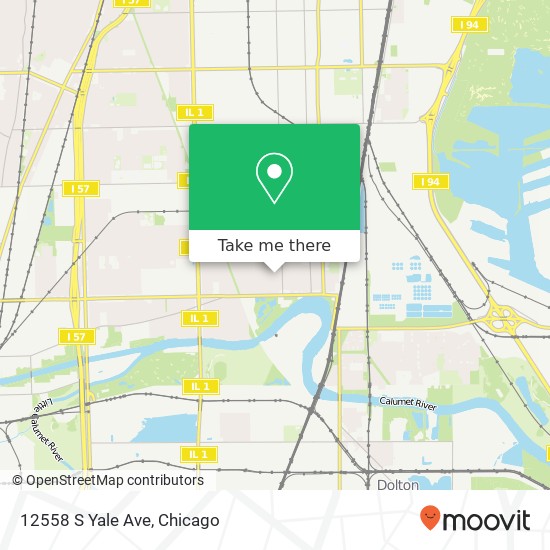 Mapa de 12558 S Yale Ave, Chicago, <B>IL< / B> 60628