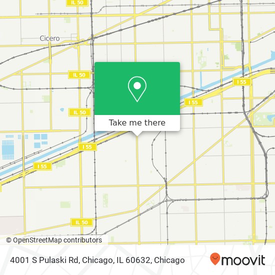 Mapa de 4001 S Pulaski Rd, Chicago, IL 60632