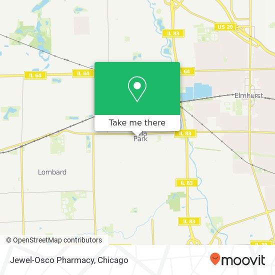 Jewel-Osco Pharmacy, 33 E St Charles Rd map