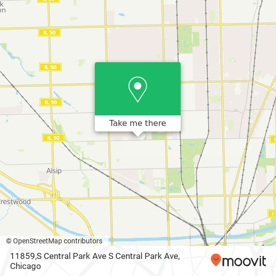 Mapa de 11859,S Central Park Ave S Central Park Ave, Merrionette Park (Alsip), IL 60803