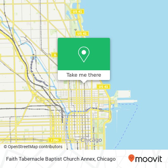 Mapa de Faith Tabernacle Baptist Church Annex, 1 W Delaware Pl