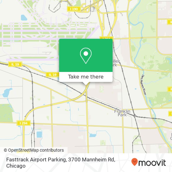 Fasttrack Airport Parking, 3700 Mannheim Rd map