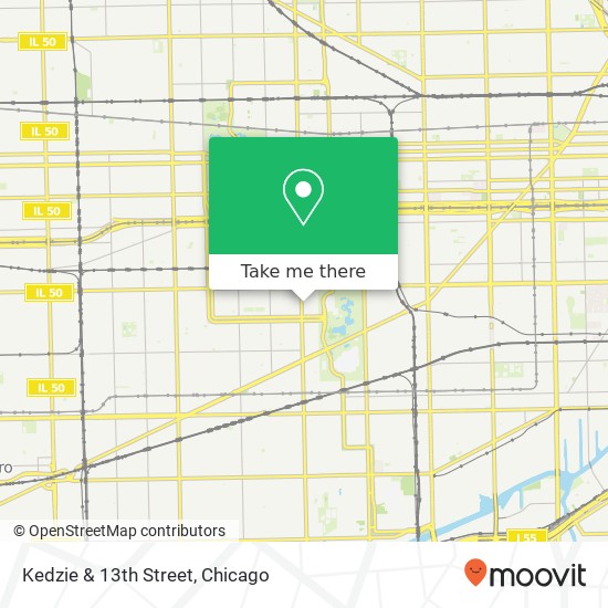 Kedzie & 13th Street map