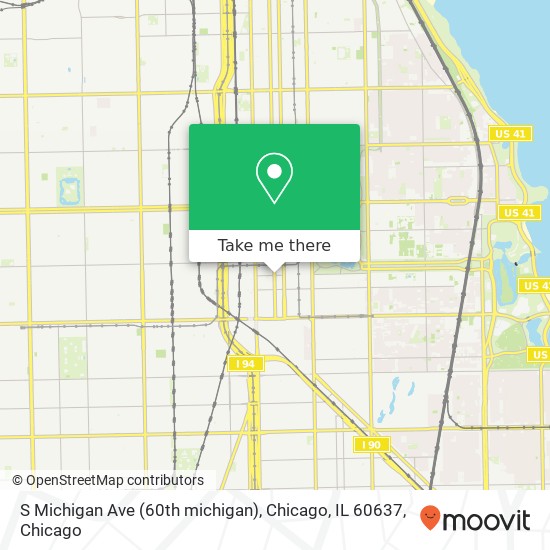 S Michigan Ave (60th michigan), Chicago, IL 60637 map