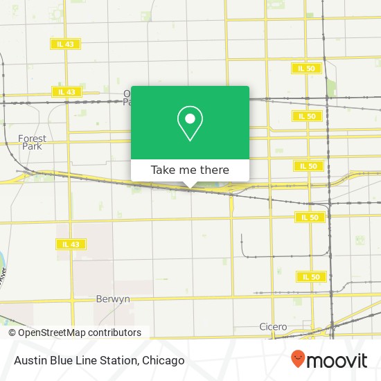 Austin Blue Line Station map