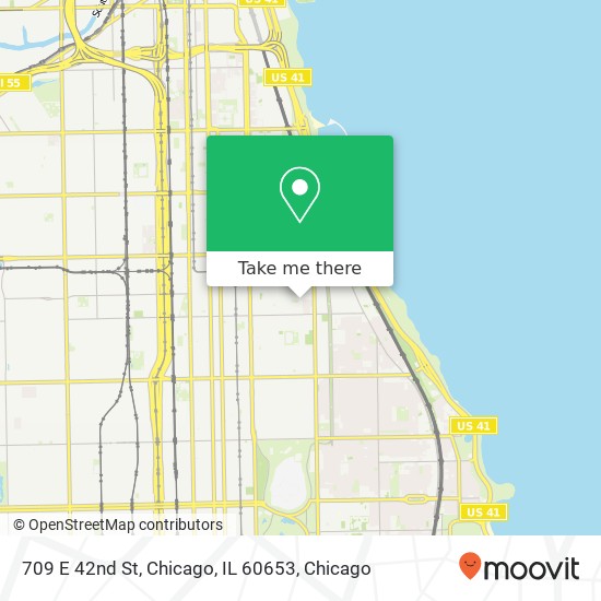 Mapa de 709 E 42nd St, Chicago, IL 60653