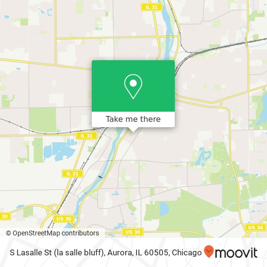 Mapa de S Lasalle St (la salle bluff), Aurora, IL 60505