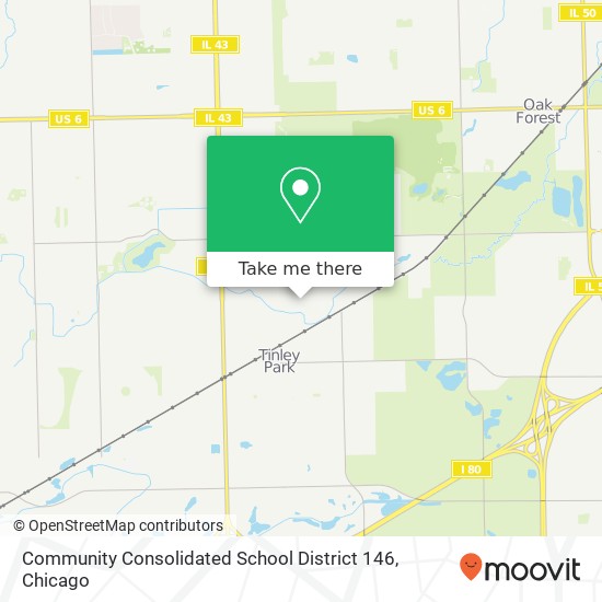 Community Consolidated School District 146, 6611 171st St map