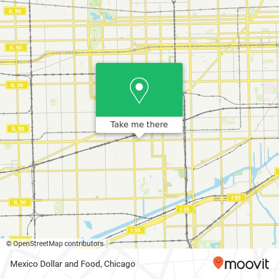 Mexico Dollar and Food, 3110 W Cermak Rd map