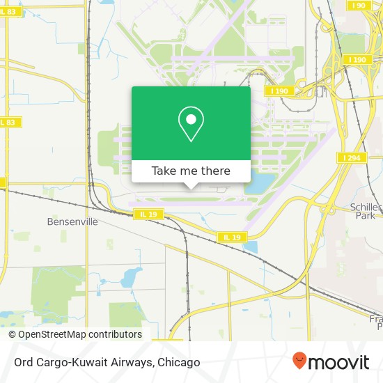 Ord Cargo-Kuwait Airways map