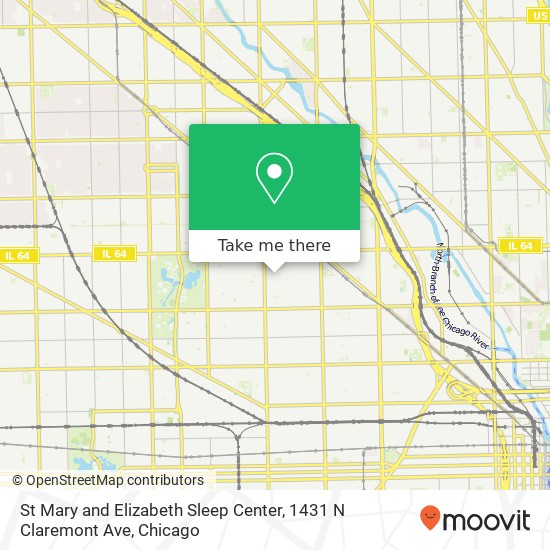St Mary and Elizabeth Sleep Center, 1431 N Claremont Ave map