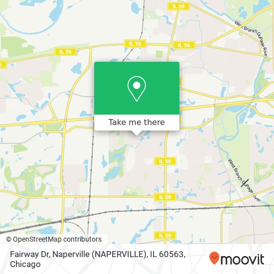 Mapa de Fairway Dr, Naperville (NAPERVILLE), IL 60563