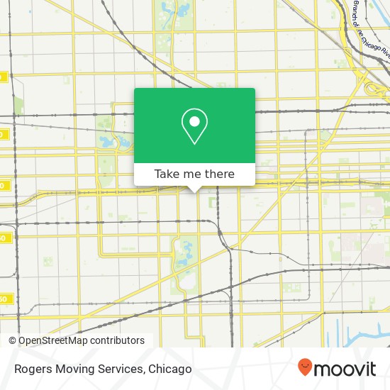 Mapa de Rogers Moving Services, 2819 W Harrison St