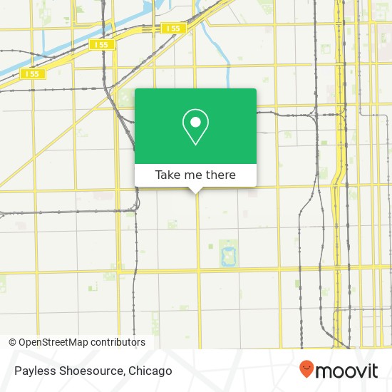 Mapa de Payless Shoesource, 4742 S Ashland Ave