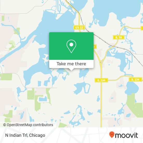 Mapa de N Indian Trl, Ingleside, IL 60041