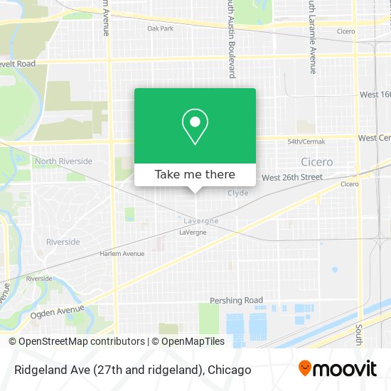 Mapa de Ridgeland Ave (27th and ridgeland)
