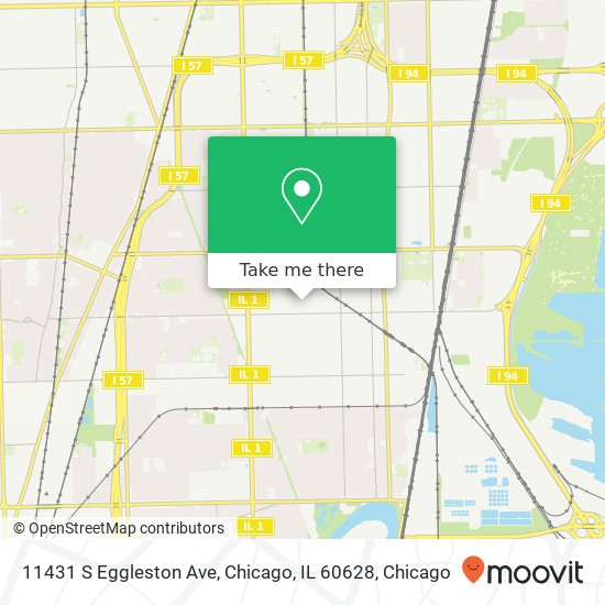 Mapa de 11431 S Eggleston Ave, Chicago, IL 60628