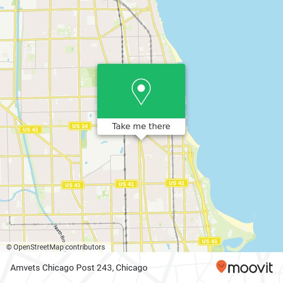 Amvets Chicago Post 243, 5739 N Clark St map