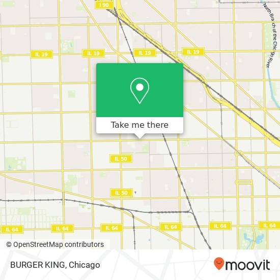 Mapa de BURGER KING, 4514 W Diversey Ave