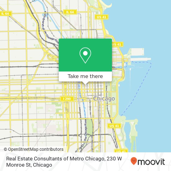 Real Estate Consultants of Metro Chicago, 230 W Monroe St map