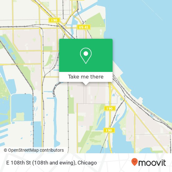 Mapa de E 108th St (108th and ewing), Chicago, IL 60617