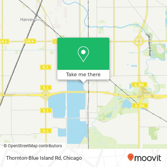 Mapa de Thornton-Blue Island Rd, South Holland (SOUTH HOLLAND), IL 60473