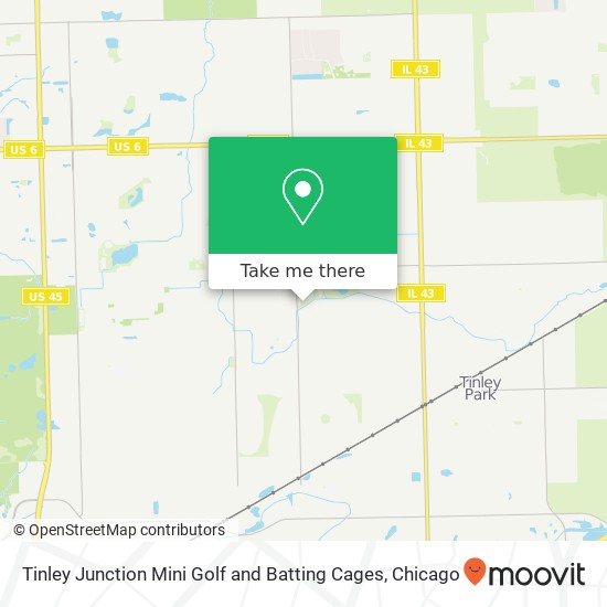 Tinley Junction Mini Golf and Batting Cages, 16801 80th Ave map