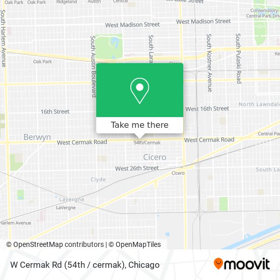 W Cermak Rd (54th / cermak) map