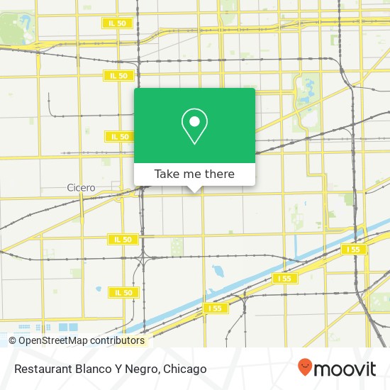 Mapa de Restaurant Blanco Y Negro, 4043 W 26th St