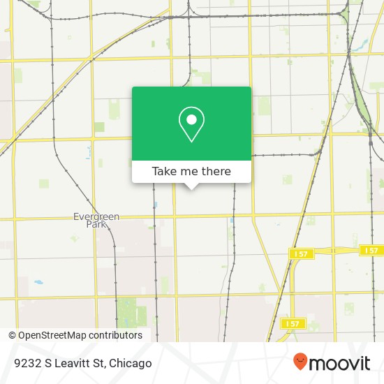 Mapa de 9232 S Leavitt St, Chicago, IL 60643