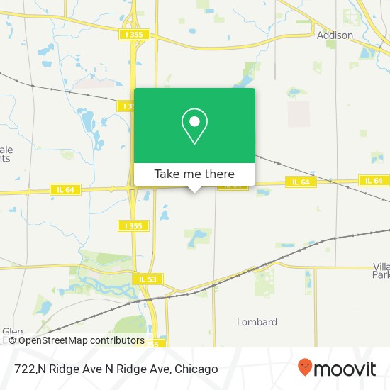 Mapa de 722,N Ridge Ave N Ridge Ave, Lombard, IL 60148