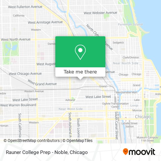 Mapa de Rauner College Prep - Noble