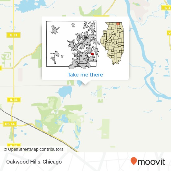 Mapa de Oakwood Hills