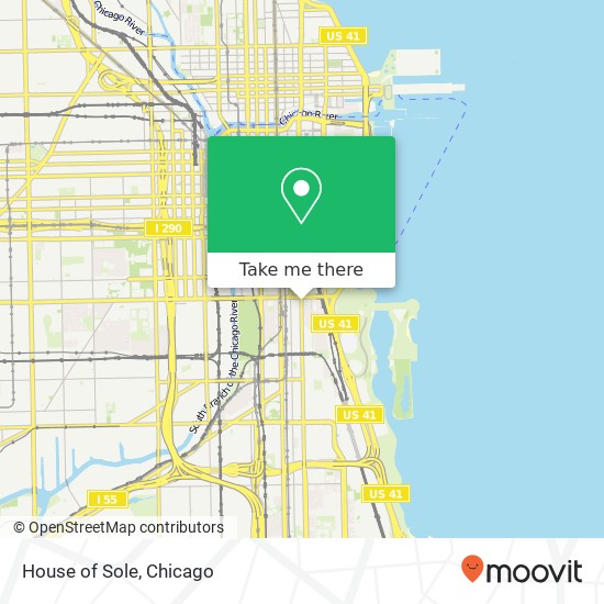 Mapa de House of Sole, 1237 S Michigan Ave