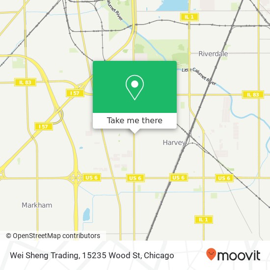 Wei Sheng Trading, 15235 Wood St map